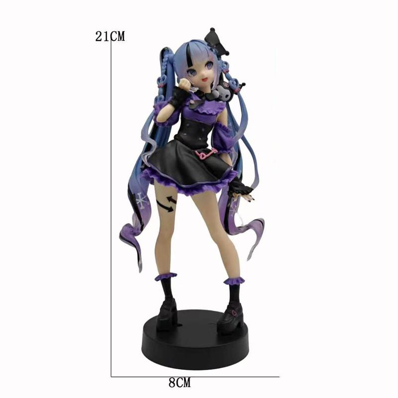 @New Anime Hatsune Miku Utau Kasane Vocaloid Trio-Try-iT Vocaloid Action Figure Model Toys Cute Action Model PVC Collection Gift