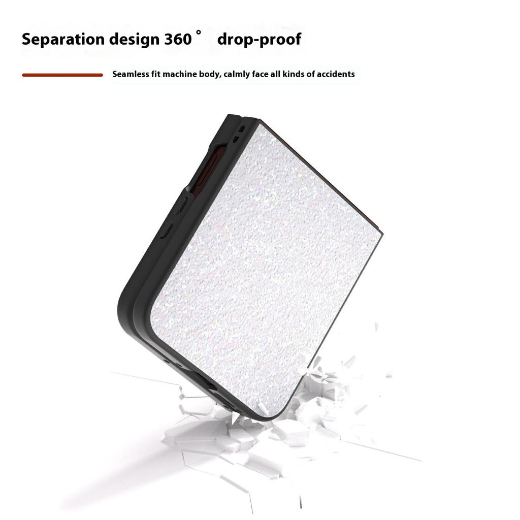 For Motorola Razr 60 Ultra 5G Case Colored Glitter PU+PC Shockproof Phone Cover