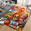 1pc Disney Cartoon Characters Pattern Carpet Area Rug Non-slip Carpet Hand Washable Floor Mat Suitable For Living Room Bedroom Home Decor