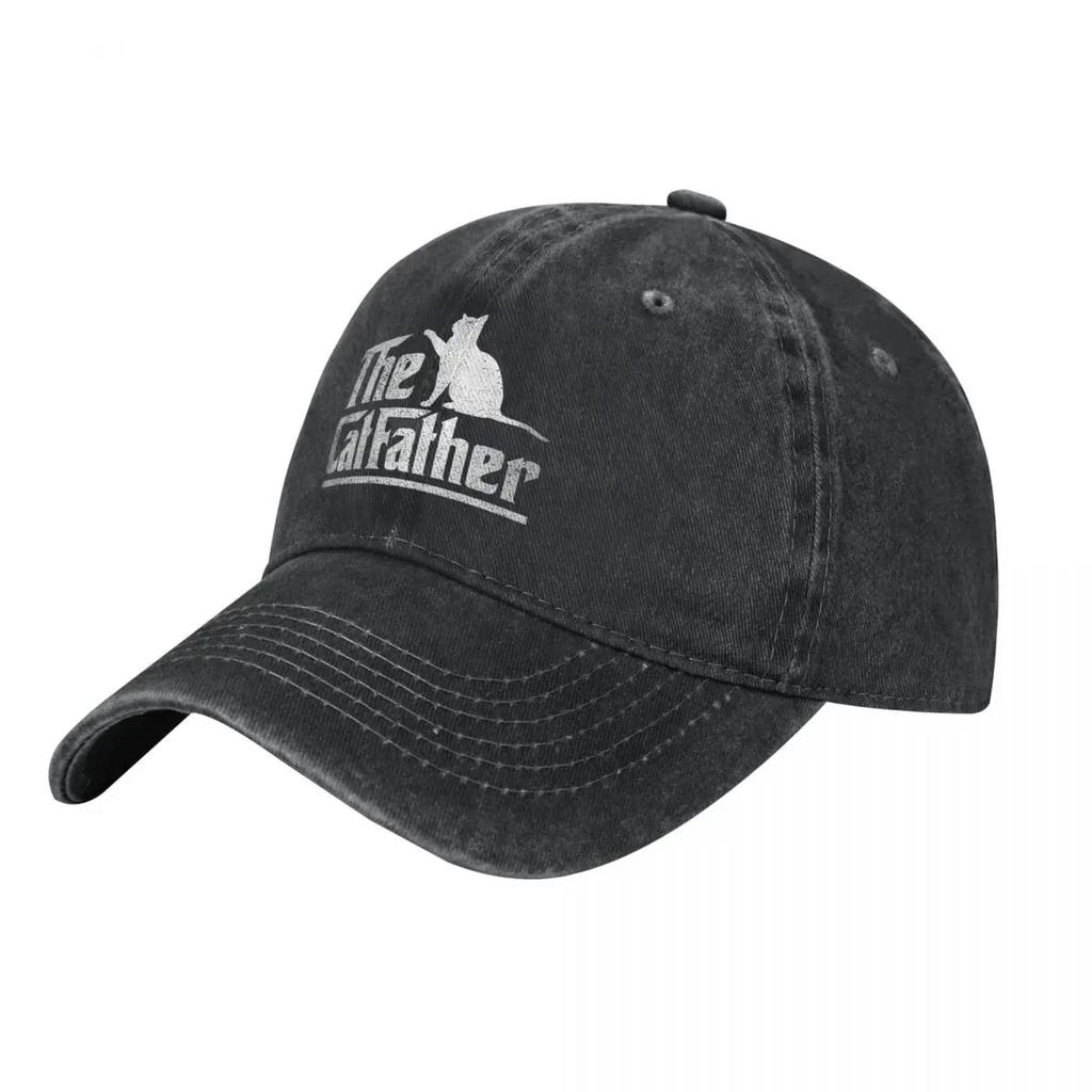 3D Cat Father demin Cap Breathable Design Mens Hats Baseball Cap Men