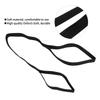 Leg Lifter Assist Strap Soft Leg Recovery Stretching Assist Band with Foot Loop Hand Grip Black