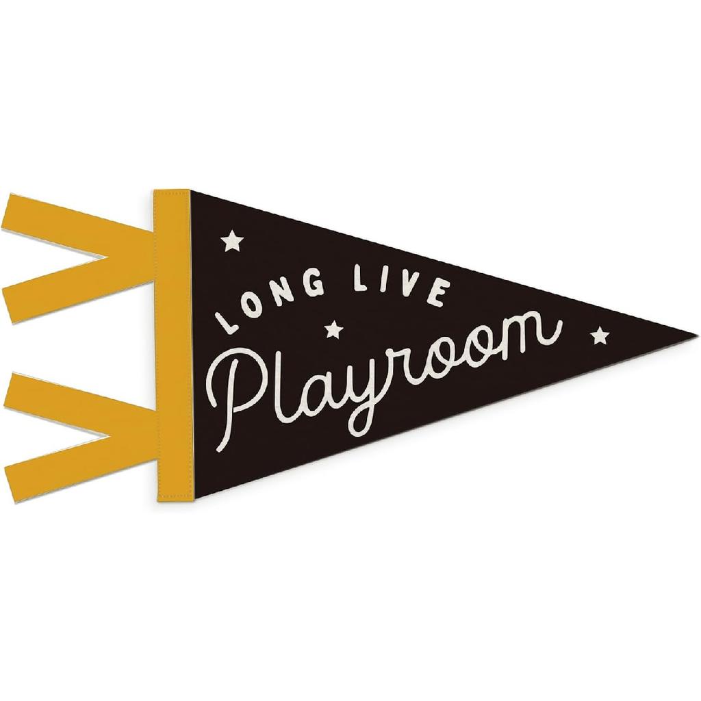 Boys Room Decor, Long Live Boyhood Wall Hanging Pennant Flag Banner, Preppy Neutral Checkerboard Wall Decorations for Nursery Toddler Boys Bedroom