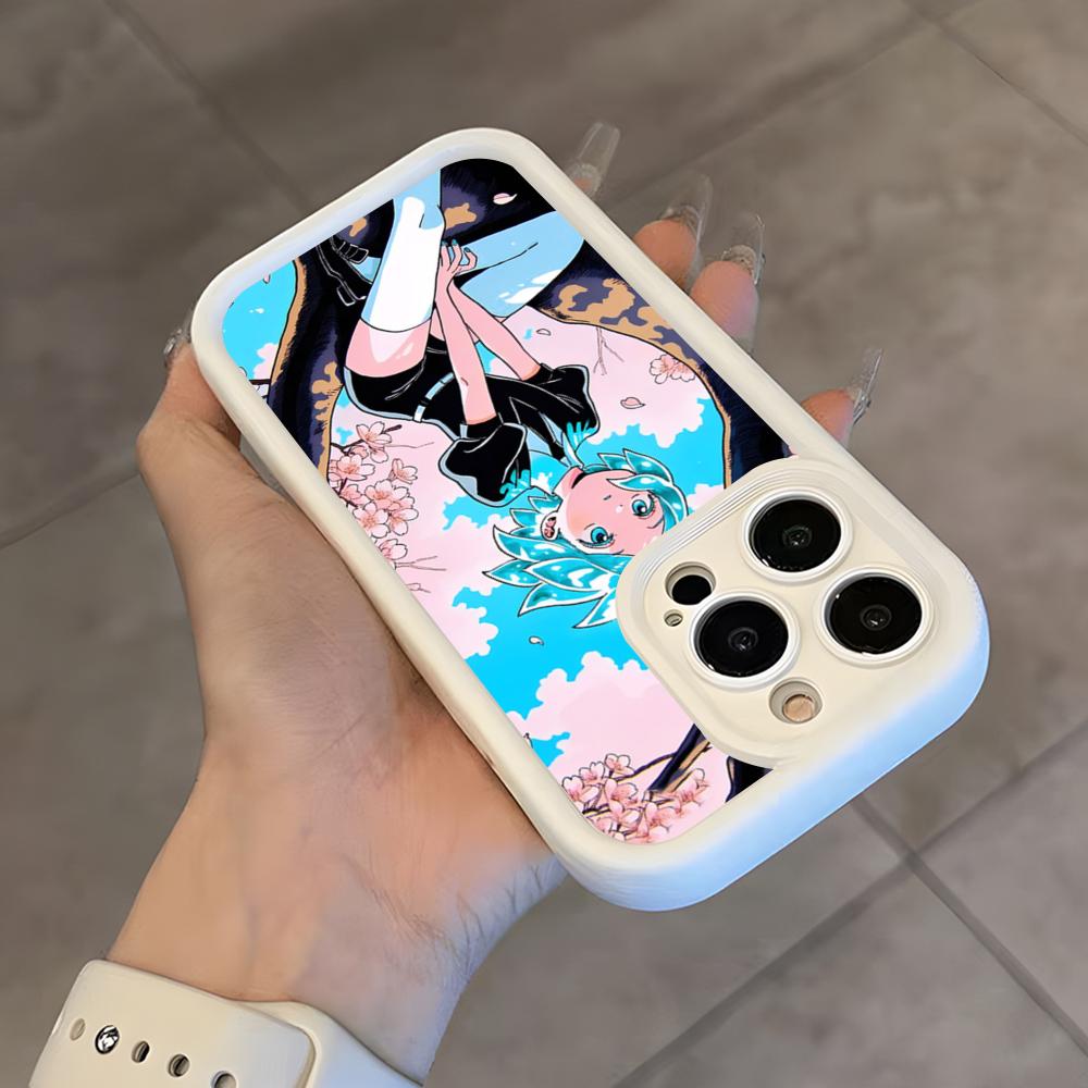 Anime L-Land Of The Lustrous Phone Case For IPhone 17 Air 16 E 15 14 Plus 13 12 11 Pro Max White Sky Eye Stepped Protective Case