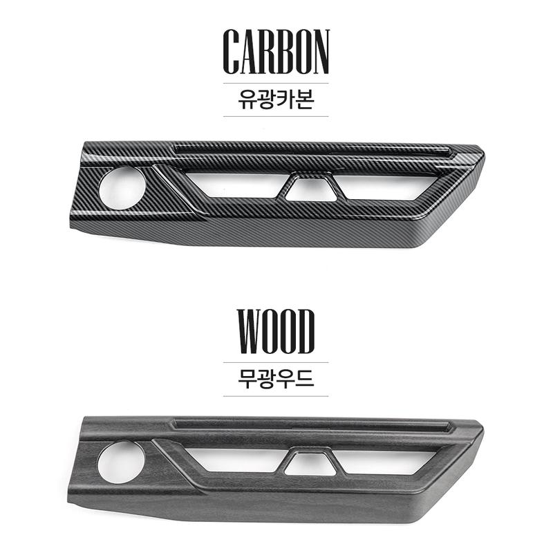 Car Interior Accessories Carbon Fiber Dashboard Middle Air Outlet Vent Cover Trim For SSANGYONG TORRES-EVX/ACTYON -2026
