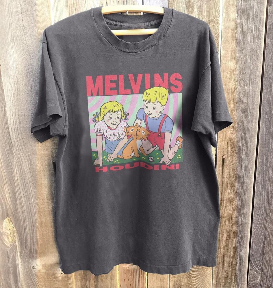 HOT MELVINS Houdini Unisex Charcoal Cotton Tshirt Size S5XL Unisex T-Shirt XL