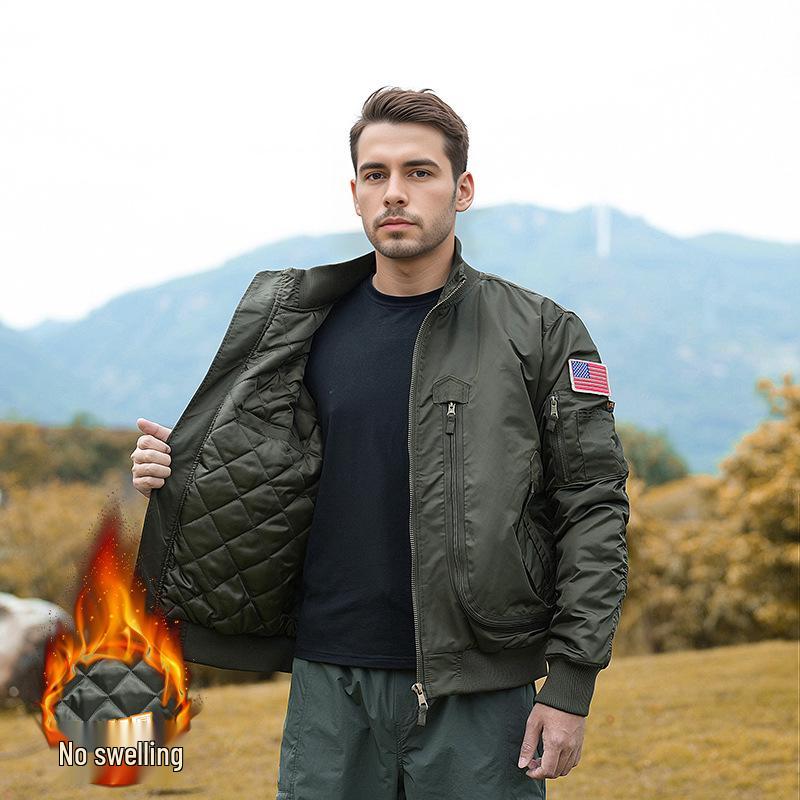 Men's Tactical Baseball Collar Pilot Jacket