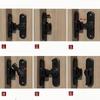 90/180 Degree Flip Door Lock Home Security Sliding Door Latch Small Gate Latches Hardware Anti-theft Lock Zinc Alloy Door Bolts