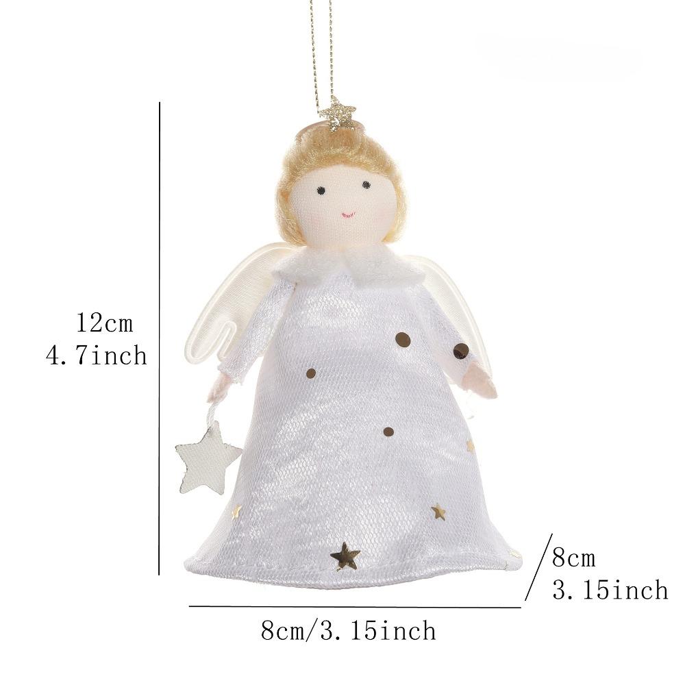 New Christmas Supplies Christmas Feather Angel Christmas Tree Decoration Pendant Small Pendant Christmas
