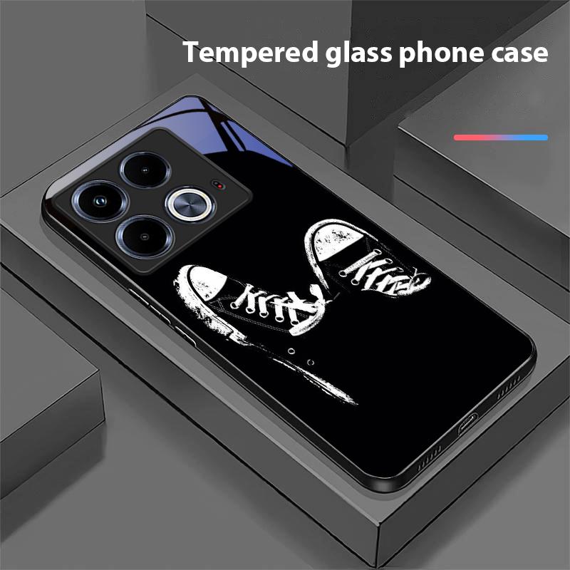 Astronauts Universe For Infinix Note 40 4G 30i 12 G96 Smart 8 Hot 9 Play 10 11S 12 20i 50 Pro Plus 5G Tempered Glass Phone Case