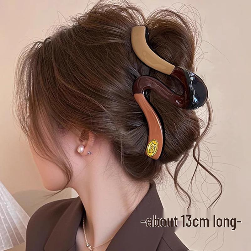 Elegant French Retro Small Shark Hair Clip for Thin Hair