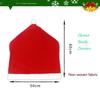 Festive Red Christmas Chair Cover With Santa Hat Design For Holiday Dinner Parties