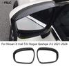 For Nissan X-Trail T33 Rogue Qashqai J12 -2024 Side Door & Rearview Mirror Cover Eyebrow 3D Sticker Accessories