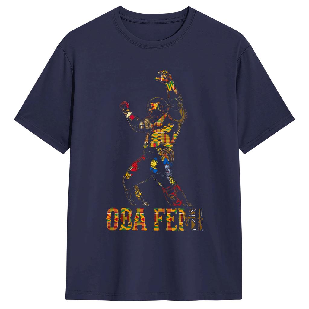 Unisex TShirt Oba Femi Black History T Shirts Hippie Summer Tee Shirt Aesthetic Pure Cotton Tops Gift