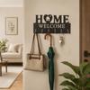 Nordic Style Wall Mount Key Rack Wooden Wall Decorative Hook Sundries Storage Shelf  Entryway
