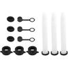 3Pack Spout Gasket Spout Plug Exhaust Cap Replacement Spout & Parts Kit for Rubbermaid, Kolpin, Gott, Can Fuel Gas Parts Lawn Mowers