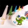 SITEDAN Japanese-style Parasol, Plain, Set of 6, Children's Parasol, Dance Umbrella, Decorative Umbrella, Photography Umbrella, Paper Umbrella, Long U