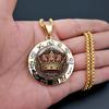 Fashion Style Crown Pattern Pendant Necklace