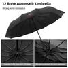 RFL2  12 Bone Car Automatic Folding Windproof Sunshade Umbrella For Honda Fit Civic CRV Hrv Jazz CITY Accord CR-Z VTEC Vezel Insight