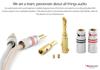 Nakamichi Excel Series 24K Gold Plated Banana Plugs 12 AWG 18 AWG Gauge Size 4mm Speaker Amplifier AV Stereo Home Theater Audio Wire Cable Screw