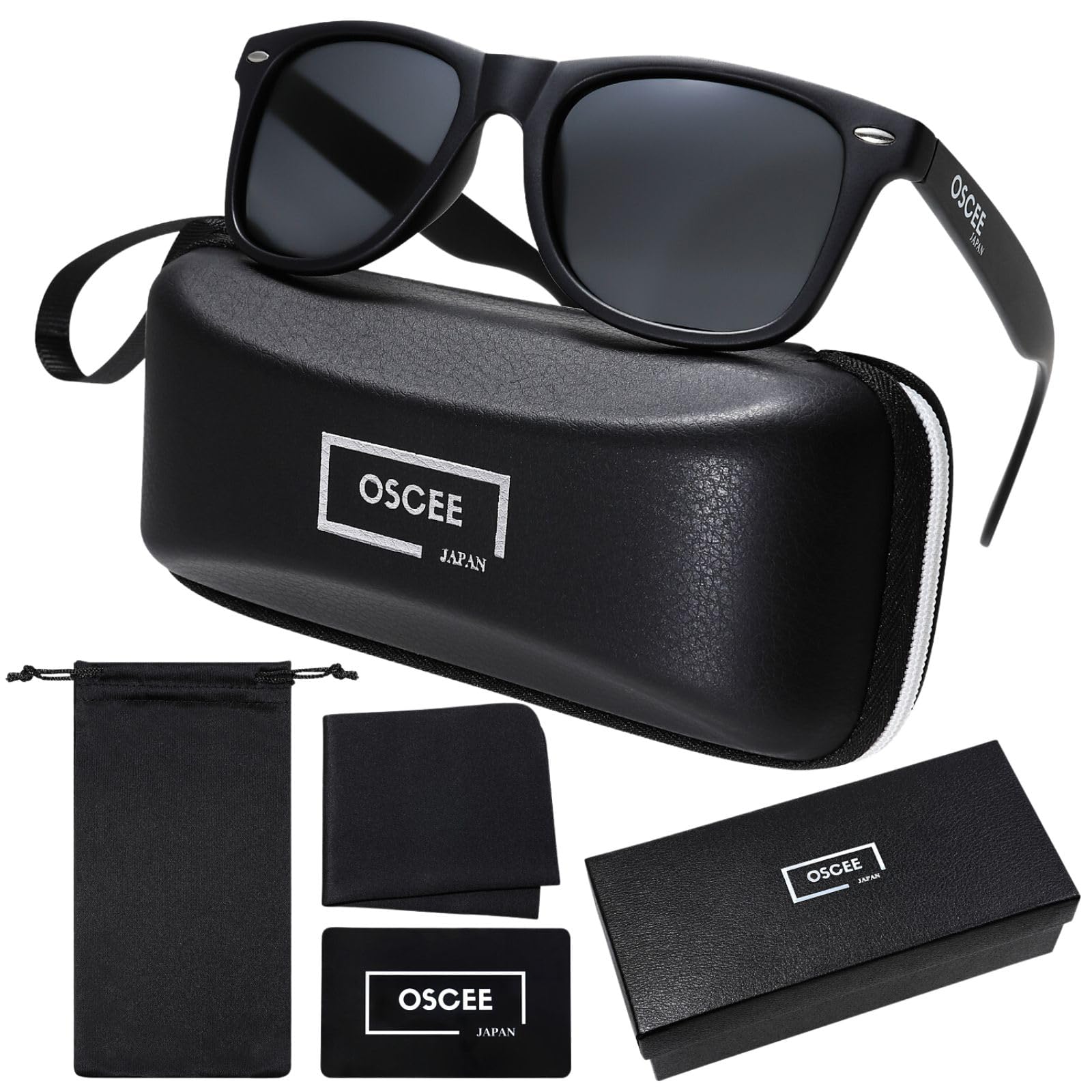 

Мужские поляризационные солнцезащитные очки OSCEE в стиле «веллингтон» [Тройной рейтинг] Защита UV400 для вождения, спорта, бега, рыбалки, альпинизма, катания на лыжах