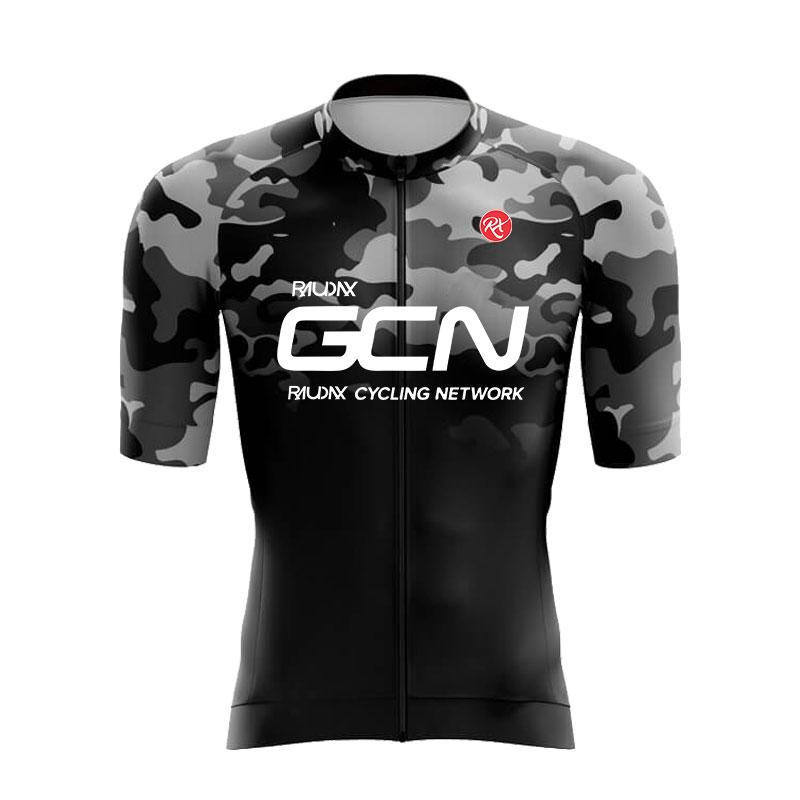 RAUDAX GCN 2025 Men Short Sleeve Cycling Set Ropa Ciclismo Hombre Summer Cycling Clothing Triathlon Bib Shorts Suit Bike Uniform