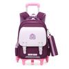 Girls' New Base Climbing Stairs Girls Princess Children's Trolley Schoolbag Primary School Students Burden Reduction Waterproof Backpack