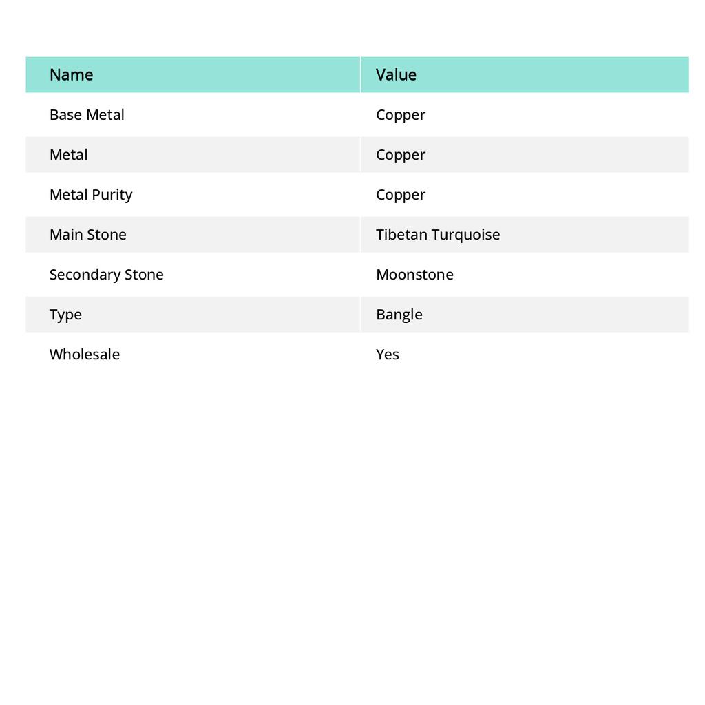 Natürlicher tibetischer Türkis Kupferdraht Wickelarmband verstellbar h2P75