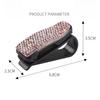 Car Sun Visor Sunglasses Clip Diamond Glasses Holder Eyeglasses Clips Card Ticket Holder Fastener Glasses Case Auto Accessories