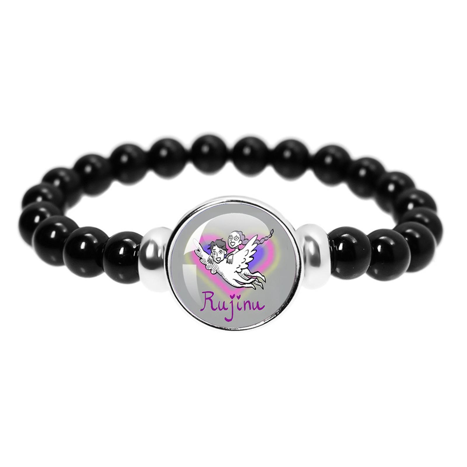 

Модный браслет женской группы, браслет из бусин, браслет с купольным значком, подходит для подарков фанатам, мужской и женский, парные украшения, аксессуары для подарков One Size