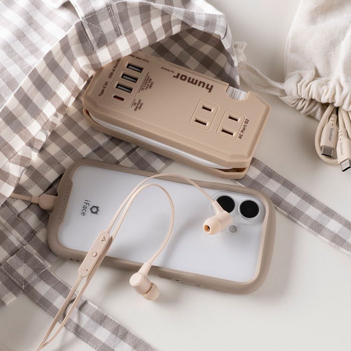 humor EARPHONES Wired Earphones with Microphone type earphones with small and can make volume stereo volume video ear TYPE-C (Mint Green) [In-ear