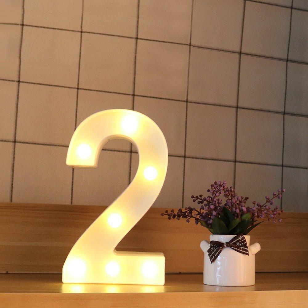Wedding Decorative 26 Alphabet Name Letter LED Lights Luminous Number Lamp Romantic Theme Home Party Bedroom Decor Night Light