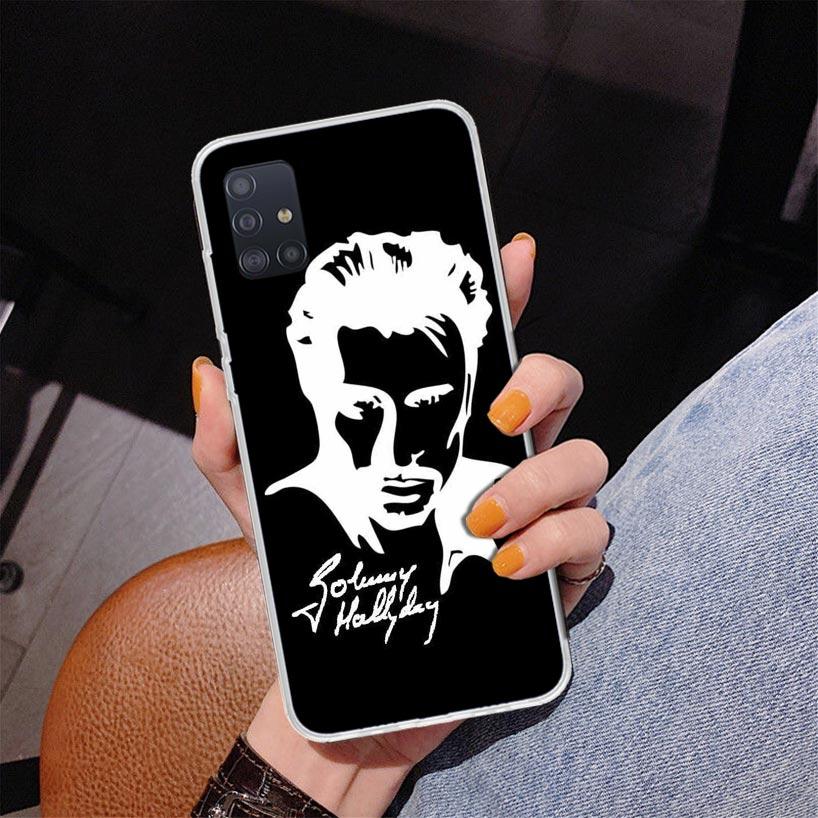 Johnny Hallyday Music Phone Case For Samsung Galaxy A52 A32 A22 A12 A51 A31 A50S A30S A20S A10S Note 20 Ultra 10 Plus S10 A72 A7