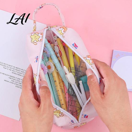 Fun Kids Desk Accessories Cartoon Pencil Case Large Capacity Pet Shape Pouch for Girls Playful Cute Stationery Bag School And Travel Storage