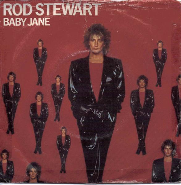 7inch Record ROD STEWART - Baby Jane W9608 Warner Bros. Re 1983 UK Rock Used