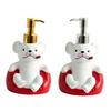 Yousheng 220ML French Bulldog Soap Dispenser, Refillable Liquid Hand Soap Shower Gel Container, Empty Pump Lotion Bottle, Bathroom