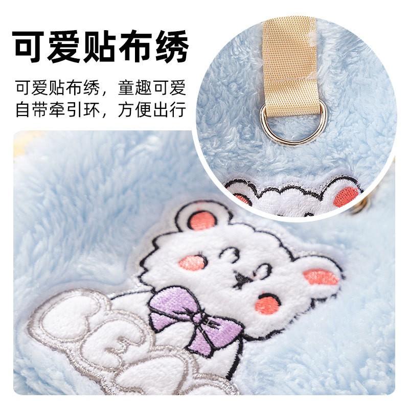 Soft Pastel Pompom Dog Sweater Long Sleeve Pet Jumpsuit Small Dogs Cats Comfortable Home Wear