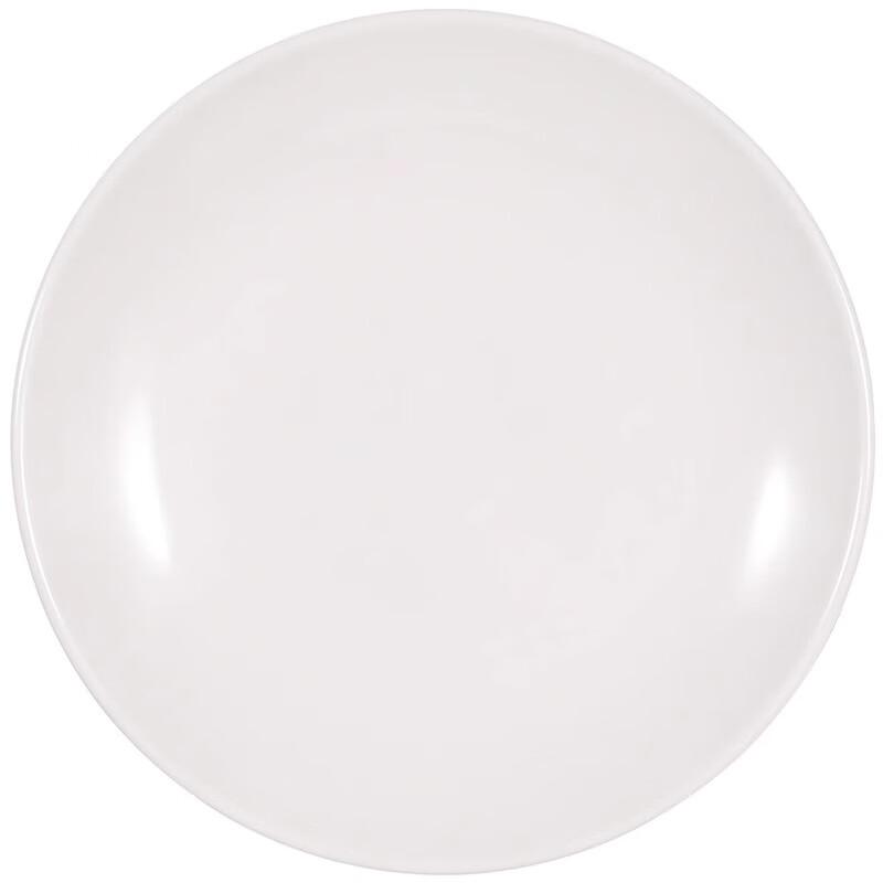 White Melamine Round Flat Plate