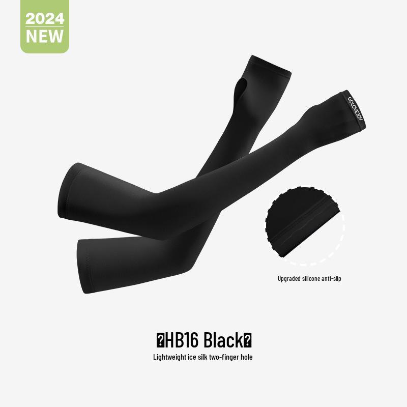 23 Manches de Bras de Protection Solaire en Soie Glacée Améliorées pour Femmes - Été Sports de Plein Air & Conduite