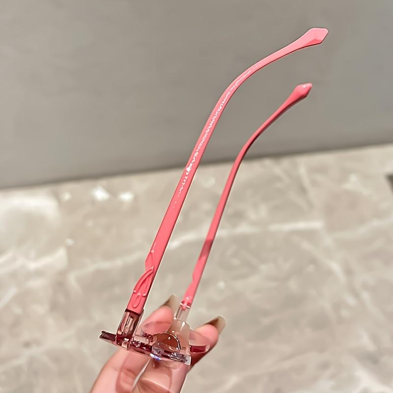 Elegant Geometric Rimless Reading Glasses With Rhinestone Accents Full Rim Frame Comfortable Lightweight Design  1.0 To  3.5