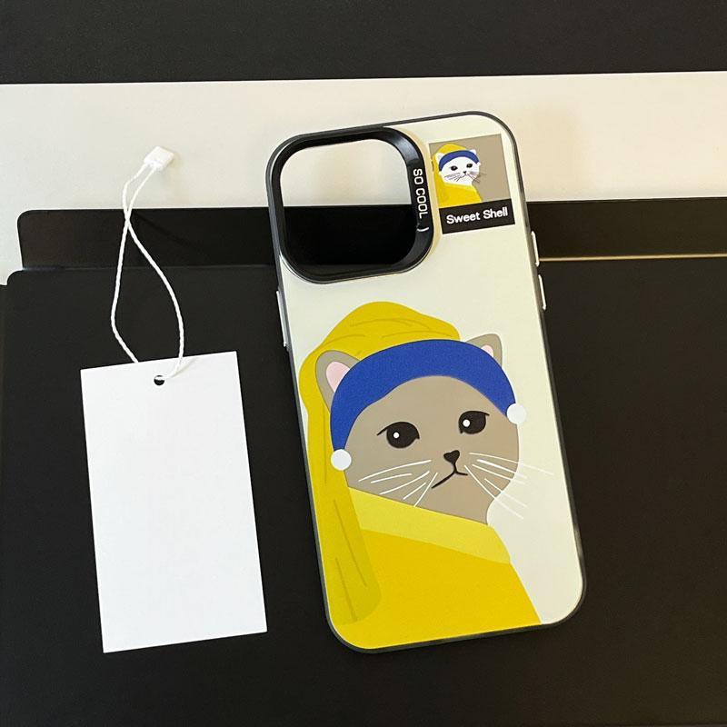 Trendy brand cool animals for iPhone17 mobile phone case 15/16pro colored silver IMD14 personality 12 men 13 women x