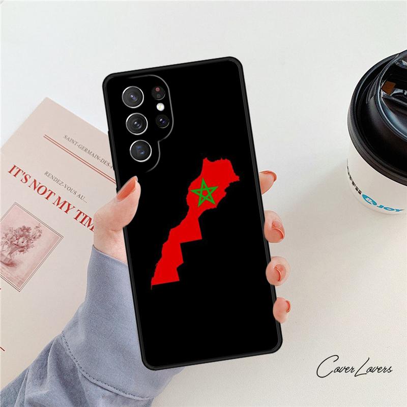 Morocco Flag Moroccan Unique phone case For Samsung Galaxy S24 S25 S23 S22 Ultra Note 10 20 Plus S20 S21 FE Cover