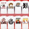 Funny Coffee Lovers Multiple Designs 2023 Men's T-shirt Graphic Top P1 OR