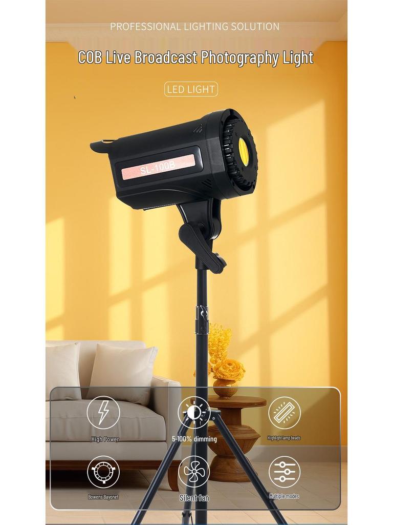Holofote LED Profissional Yingbang para Transmissões ao Vivo de Joias e Beleza