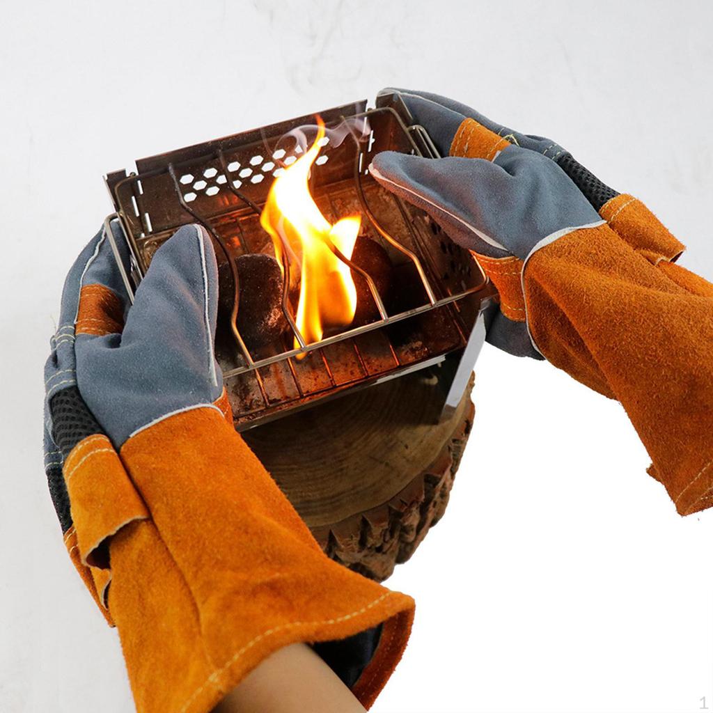 Resistant Outdoor Oven Insulation Leather BBQ for Fireplace High Temperature Anti Scalding