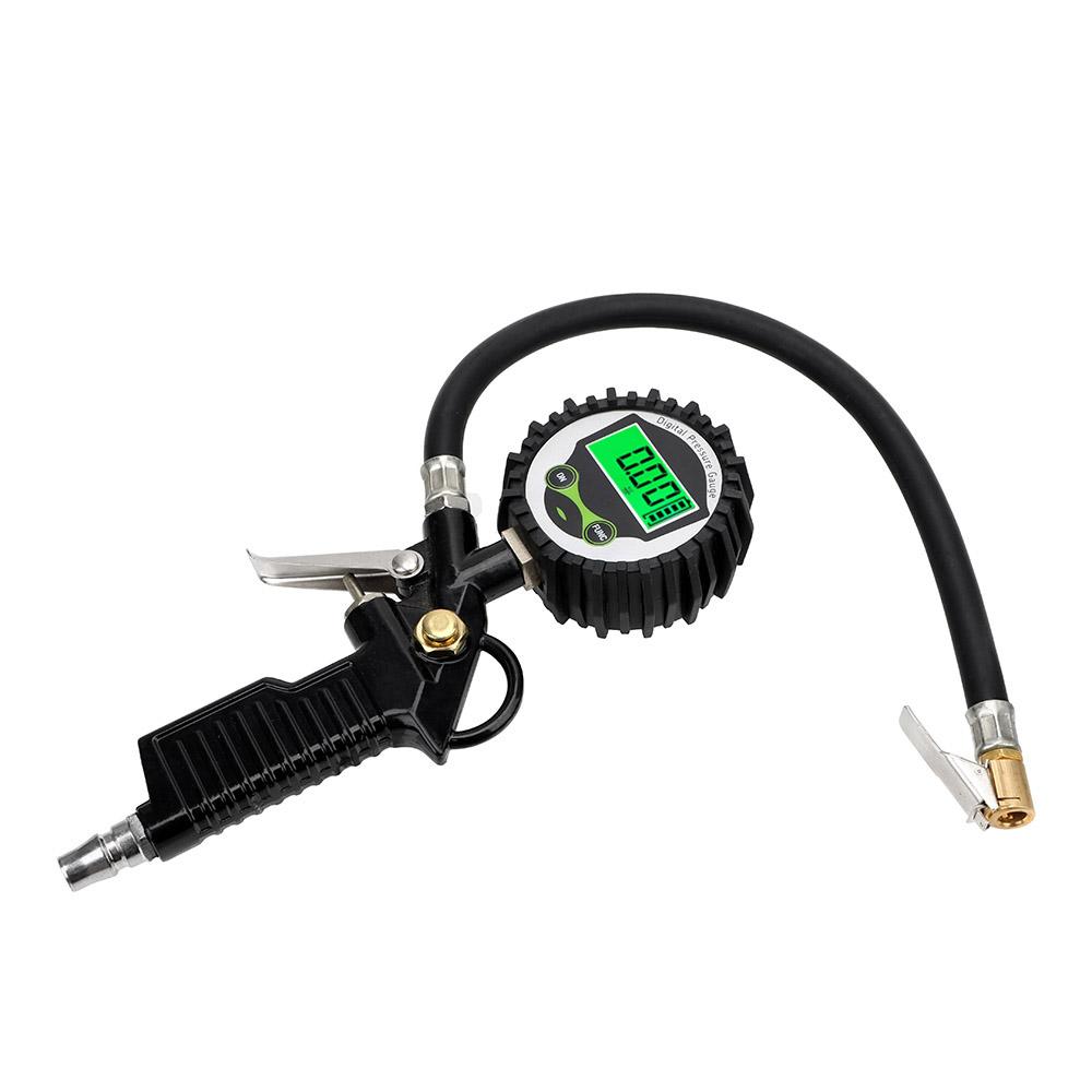 Car Tire Pressure Gauge Air Inflator EU Adapter Vehicle Tester LCD Digital Test Inflation Monitoring Manometer Motorcycle Bike
