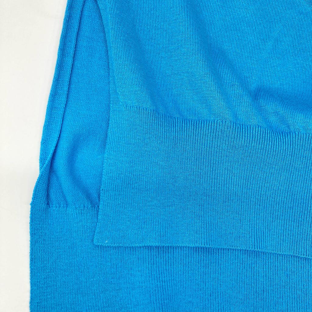 ENFOLD Excellent Condition 24Stainless Steel Silk Cotton Pullover Tops 38 blueUsed