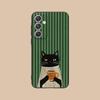 Cute Coffee Cat Matte TPU Mobile Phone Case for Samsung Galaxy S26 S25 S24 S23 S22 S21 S20 Note20 Plus FE Ultra Colorful Cover