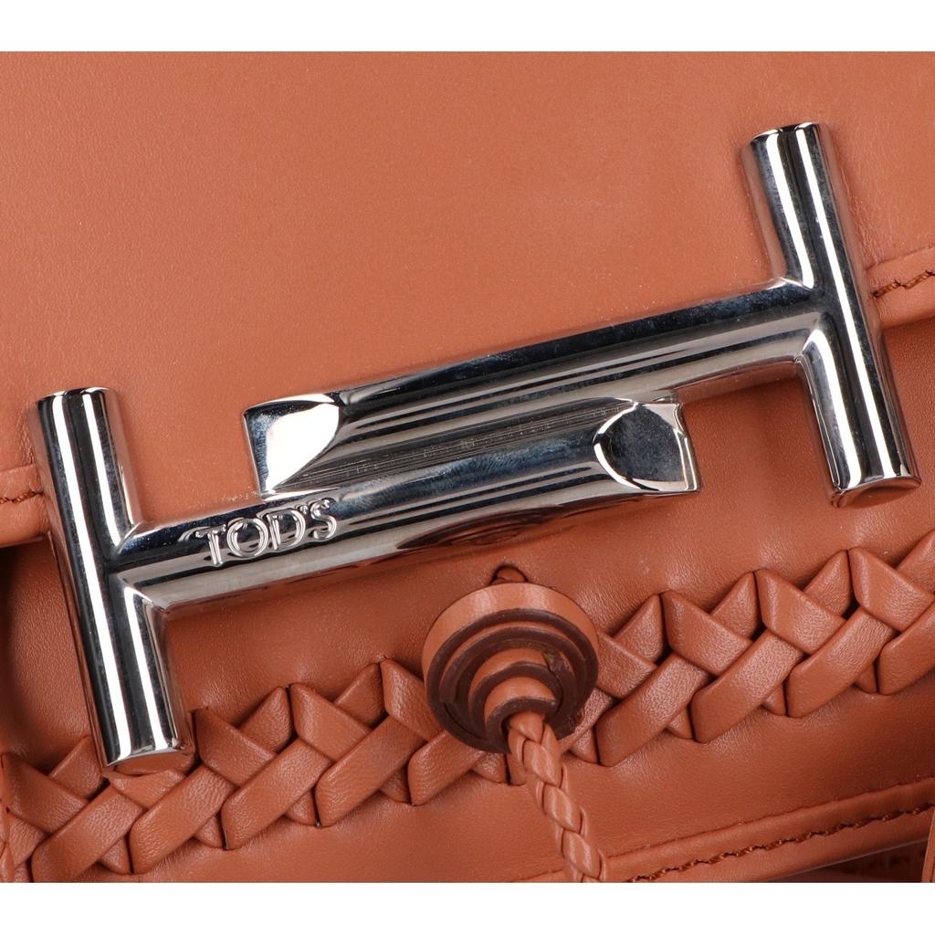 TOD'S Double T Chain Shoulder Bag Shoulder bag BrownUsed