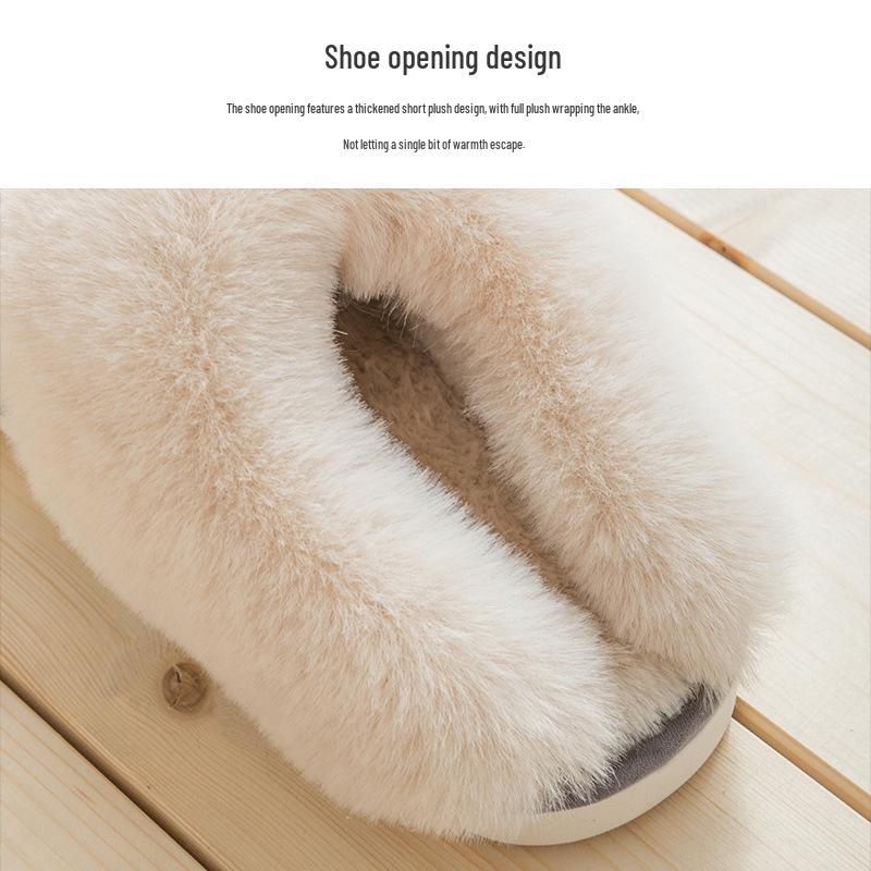2023 Suede Cotton Slippers: Warm, Thick Wool for Men & Women, Ideal for Autumn & Winter