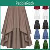 Casual Court Vintage Style Womens Solid Color Irregular Skirt